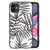 iPhone 11 Bloemen Hoesje Leaves Grey