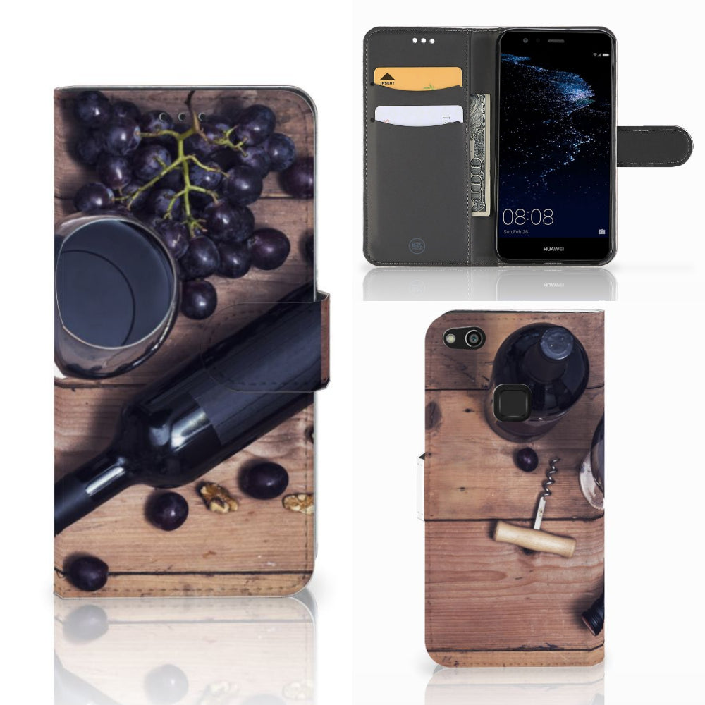 Huawei P10 Lite Book Cover Wijn