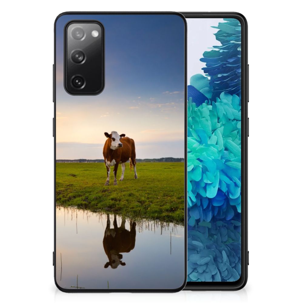 Samsung Galaxy S20 FE Dierenprint Telefoonhoesje Koe B2C Telecom