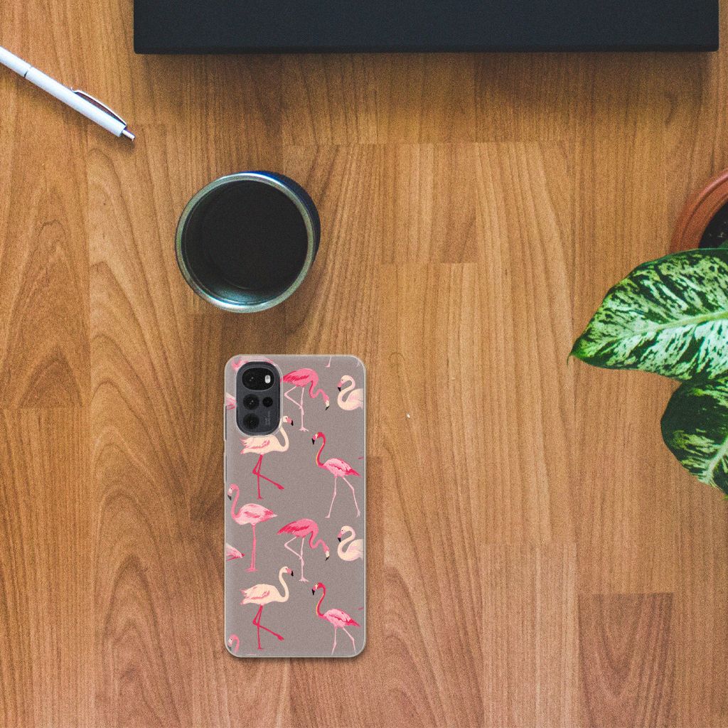 Motorola Moto G22 TPU Hoesje Flamingo B2C Telecom