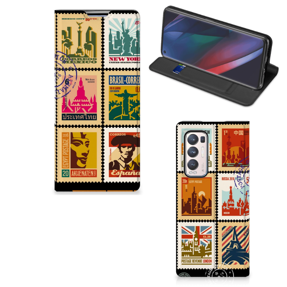 OPPO Find X3 Neo Book Cover Postzegels - B2C Telecom