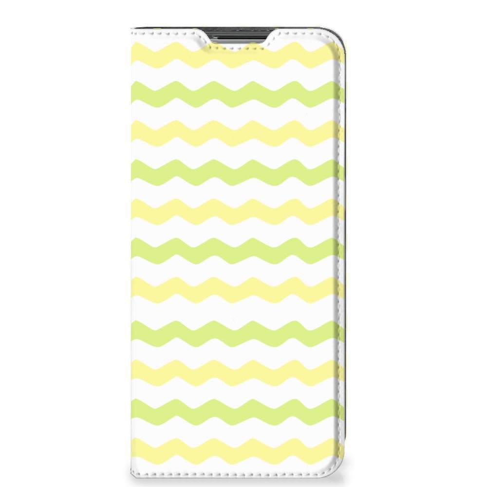 OPPO Find X5 Lite | Reno7 5G Hoesje met Magneet Waves Yellow - B2C Telecom