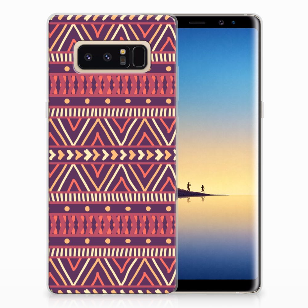 Samsung Galaxy Note 8 TPU bumper Aztec Paars
