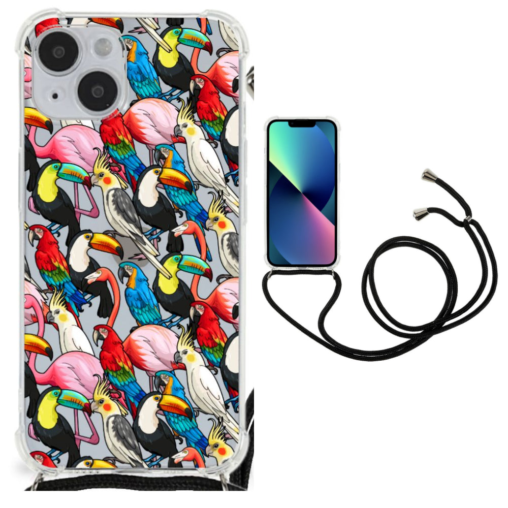 iPhone 14 Plus Case Anti-shock Birds