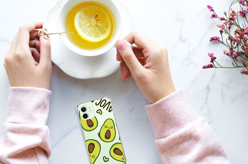 iPhone 12 Mini Stevig Bumper Hoesje Avocado Singing B2C Telecom