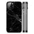 Apple iPhone 13/14 Marmeren Print Telefoonhoesje Marmer Zwart - Origineel Cadeau Vader