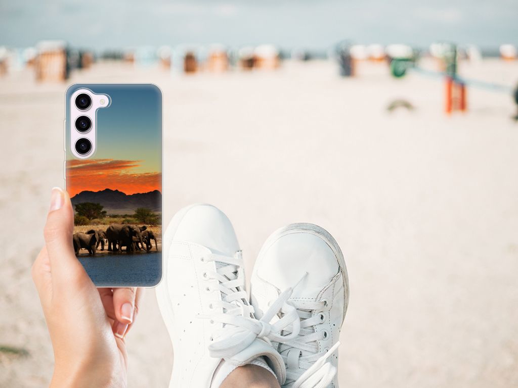 Samsung Galaxy S23 TPU Hoesje Olifanten B2C Telecom