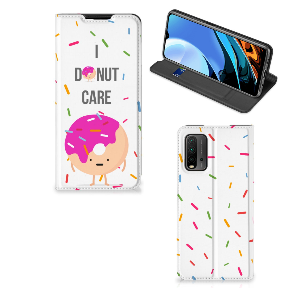 Xiaomi Poco M3 | Redmi 9T Flip Style Cover Donut Roze - B2C Telecom