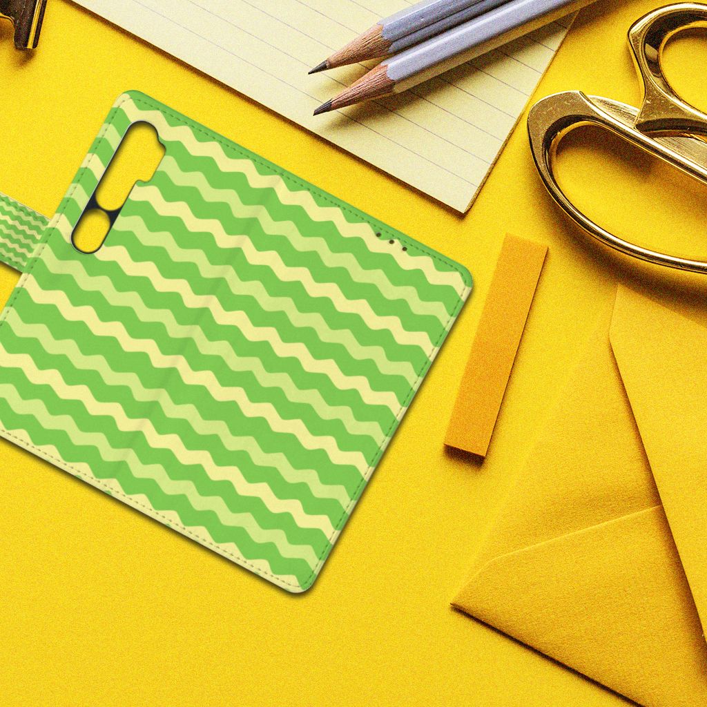 Xiaomi Mi Note 10 Pro Telefoon Hoesje Waves Green
