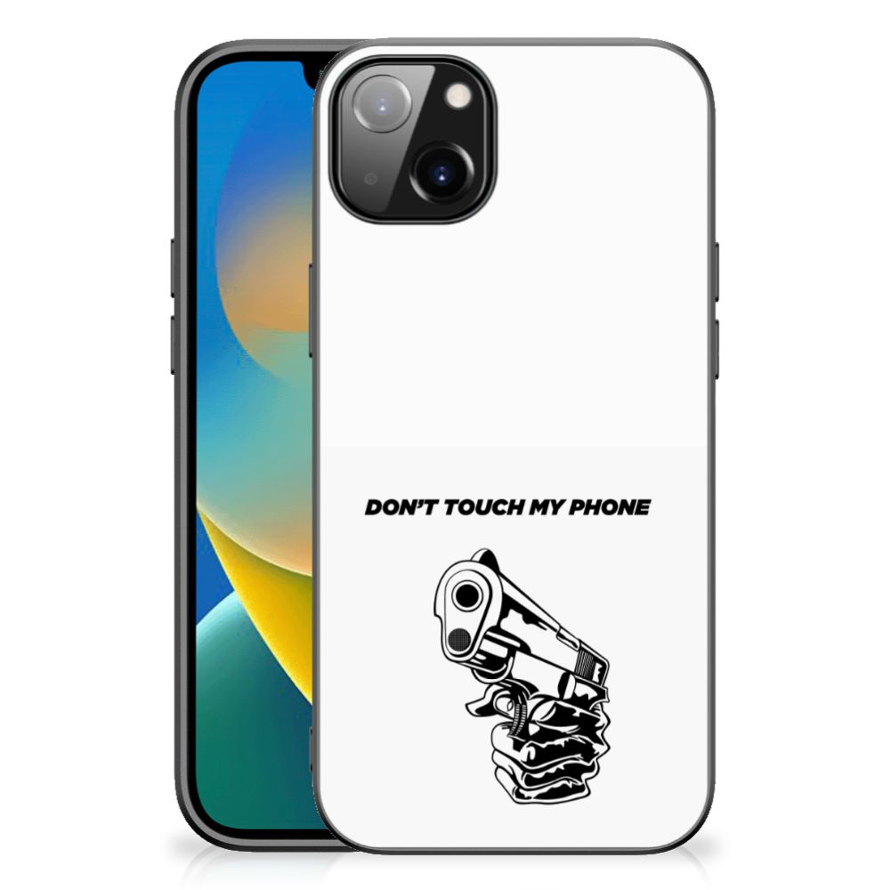iPhone 14 Plus Telefoon Hoesje Gun Don't Touch My Phone