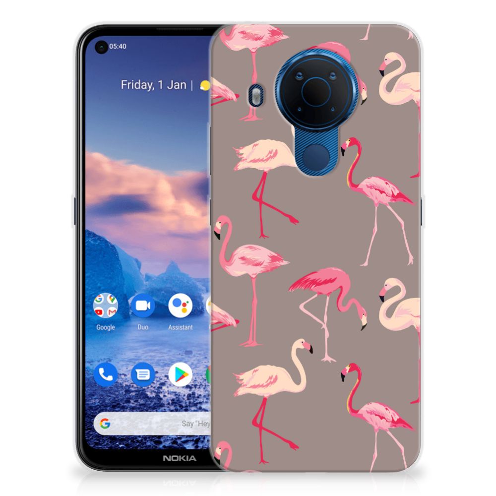 Nokia 5.4 TPU Hoesje Flamingo