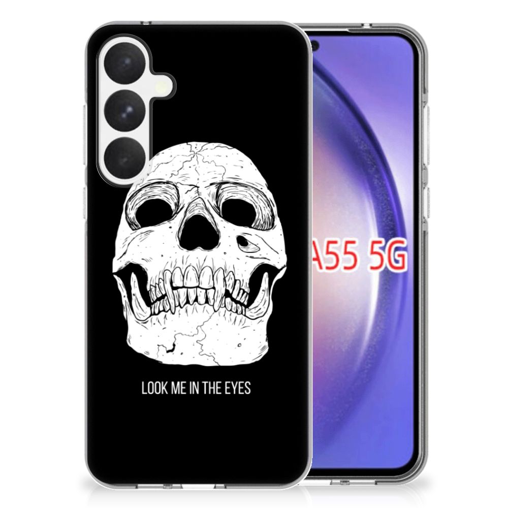 Silicone Back Case Samsung Galaxy A55 Skull Eyes