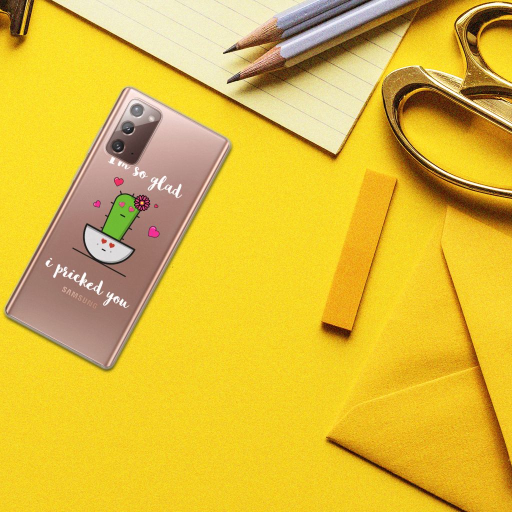 Samsung Note 20 Telefoonhoesje met Naam Cactus Glad B2C Telecom