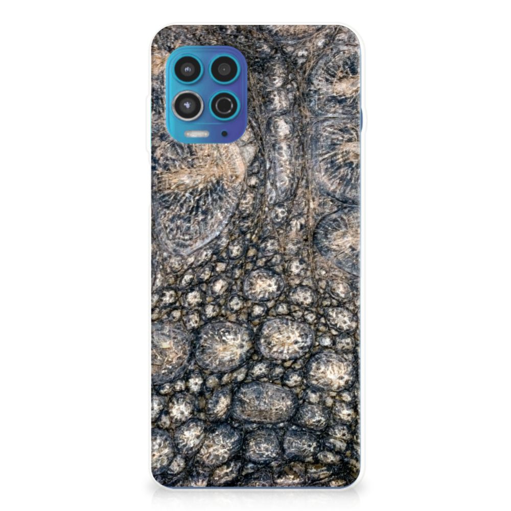Motorola Moto G100 TPU Hoesje Krokodillenprint B2C Telecom