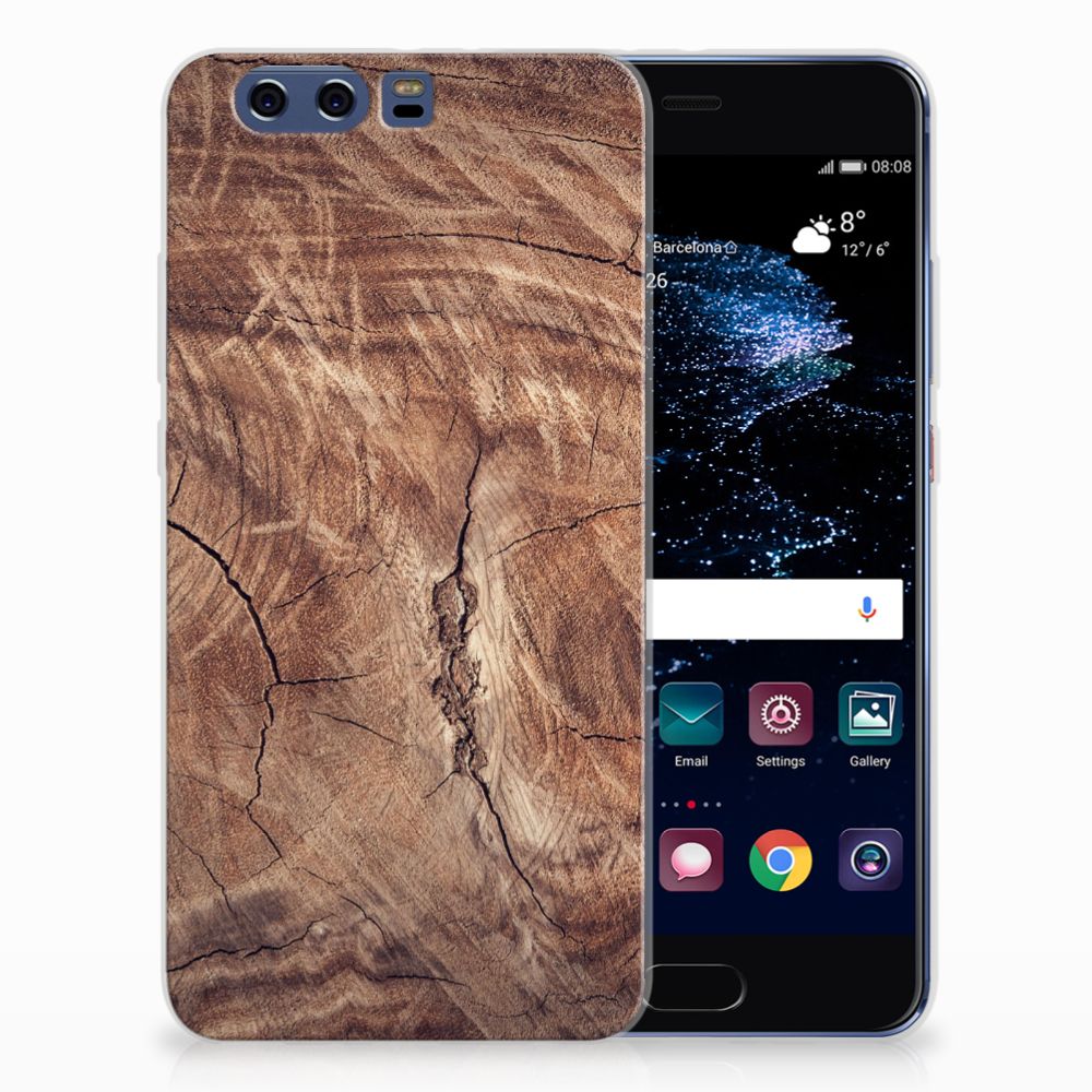 Huawei P10 Plus Bumper Hoesje Tree Trunk
