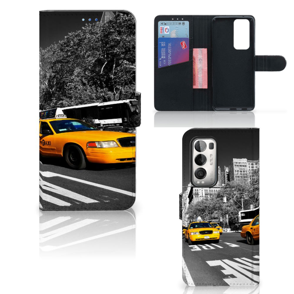 OPPO Find X3 Neo 5G Flip Cover New York Taxi