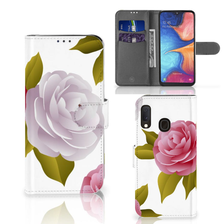 Samsung Galaxy A20e Hoesje Roses