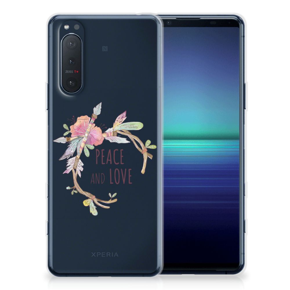 Sony Xperia 5II Telefoonhoesje met Naam Boho Text B2C Telecom