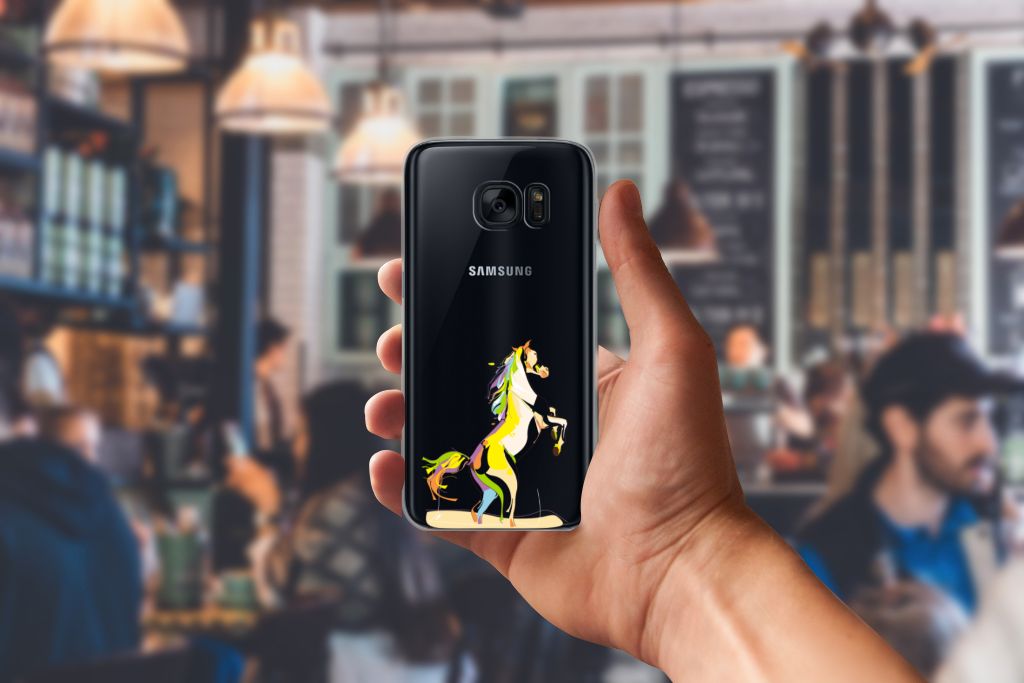 Samsung Galaxy S7 Telefoonhoesje met Naam Horse Color