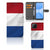OPPO A73 5G Bookstyle Case Nederlandse Vlag met artistiek design van de Nederlandse vlag.