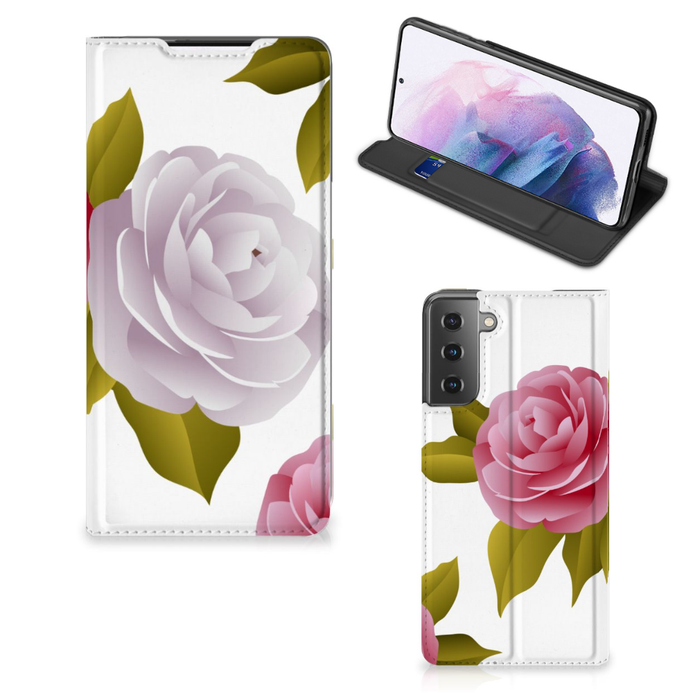 Samsung Galaxy S21 Plus Smart Cover Roses - B2C Telecom