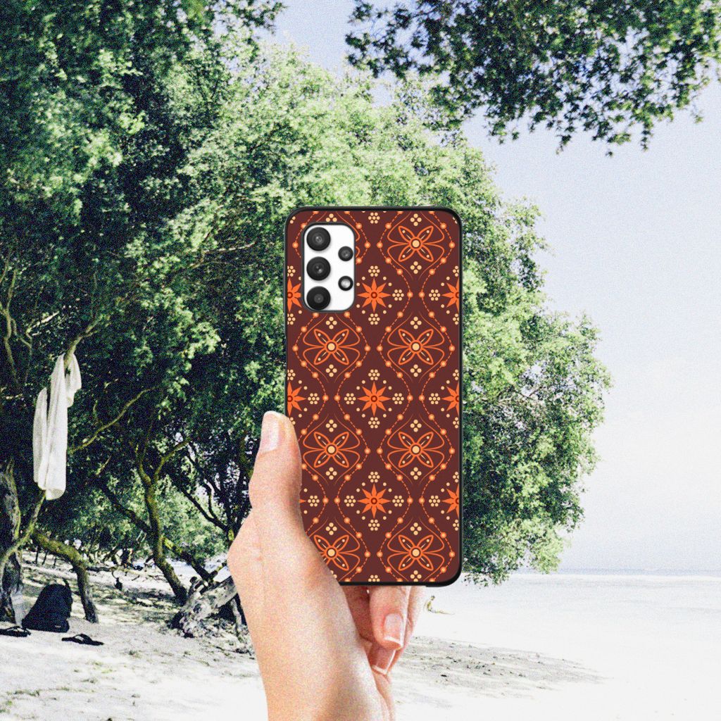 Samsung Galaxy A32 5G Back Case Batik Brown B2C Telecom
