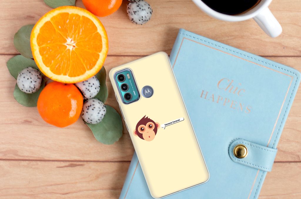 Motorola Moto G60 Telefoonhoesje met Naam Monkey B2C Telecom