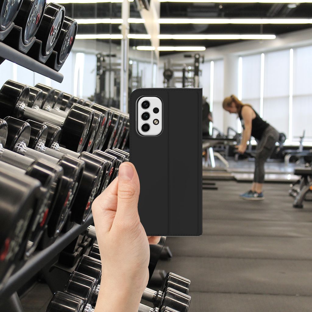Samsung Galaxy A23 Hoesje met tekst Woke Up - Origineel Cadeau Zelf Maken - B2C Telecom