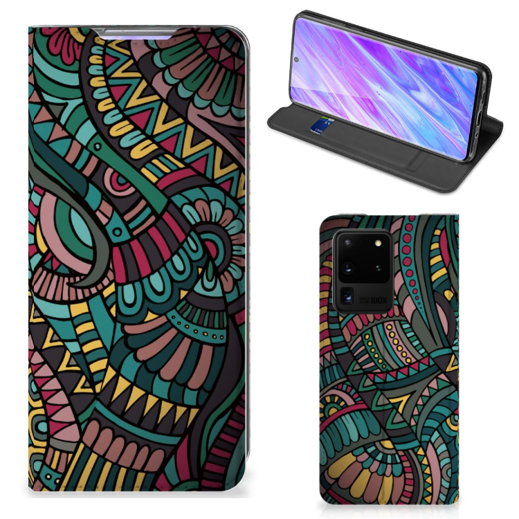 Samsung Galaxy S20 Ultra Hoesje met Magneet Aztec - B2C Telecom