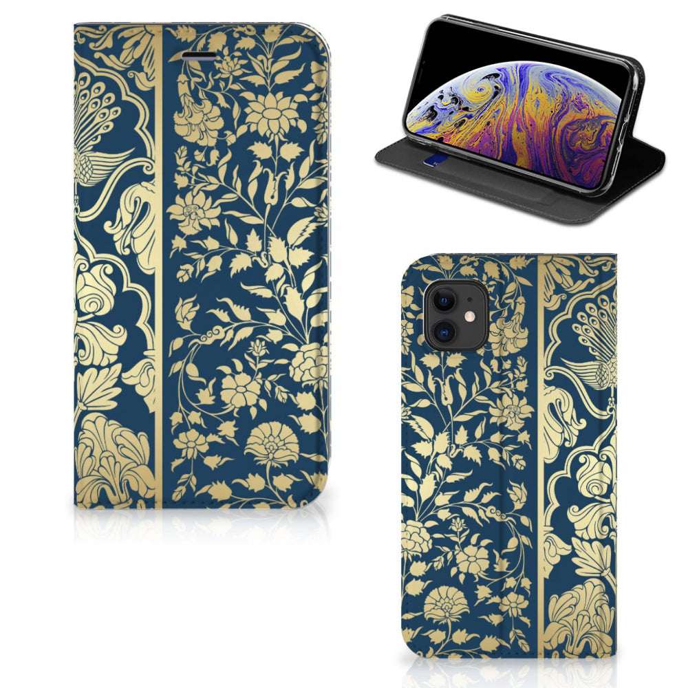 Apple iPhone 11 Smart Cover Beige Flowers