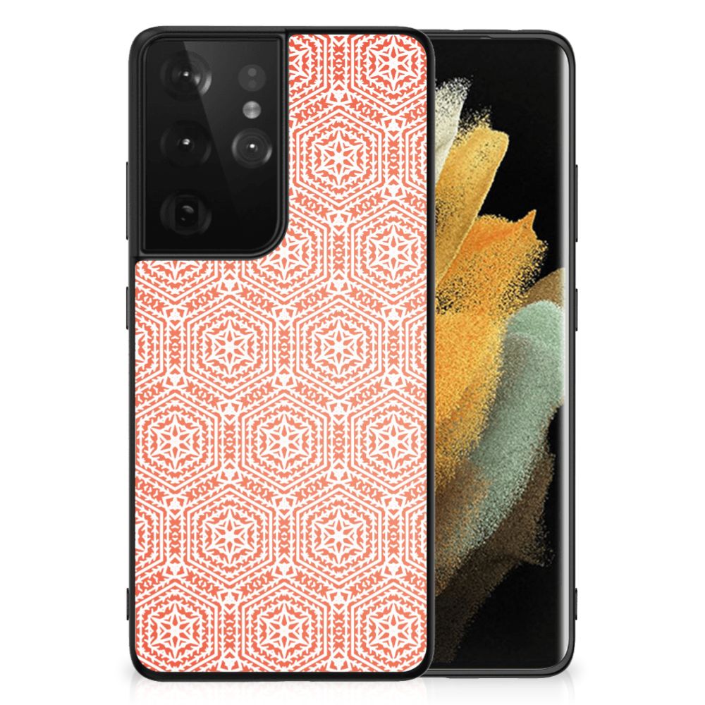 Samsung Galaxy S21 Ultra Back Case Pattern Orange B2C Telecom