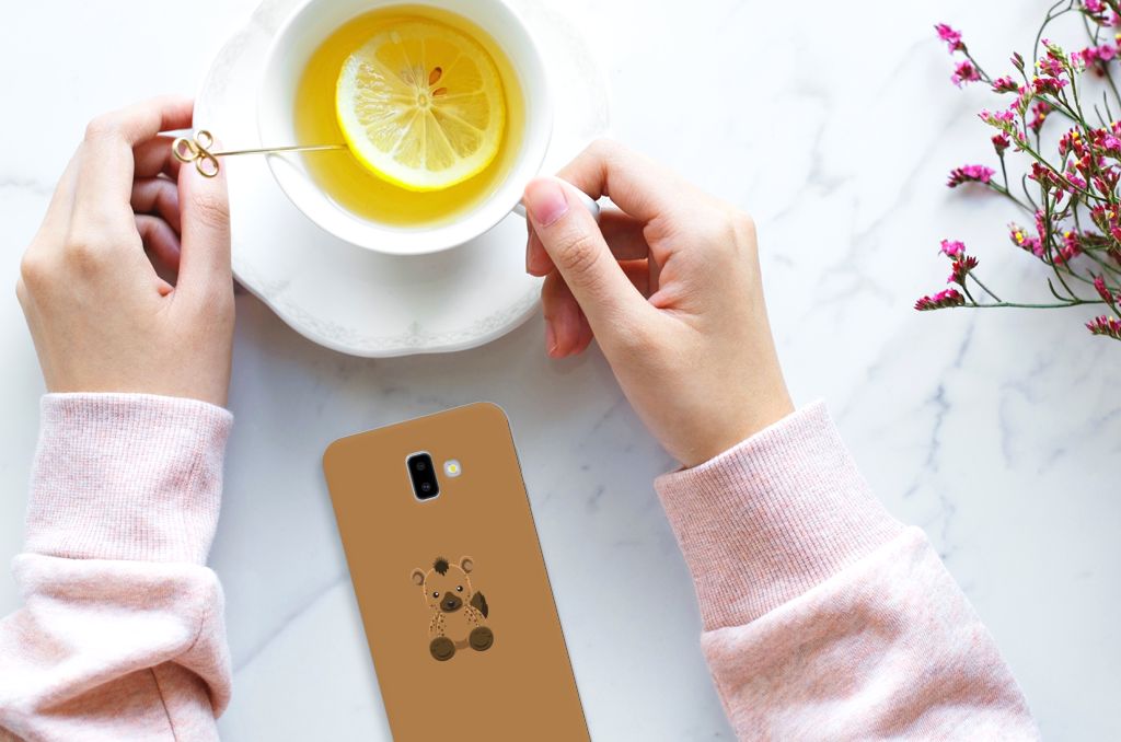 Samsung Galaxy J6 Plus (2018) Telefoonhoesje met Naam Baby Hyena