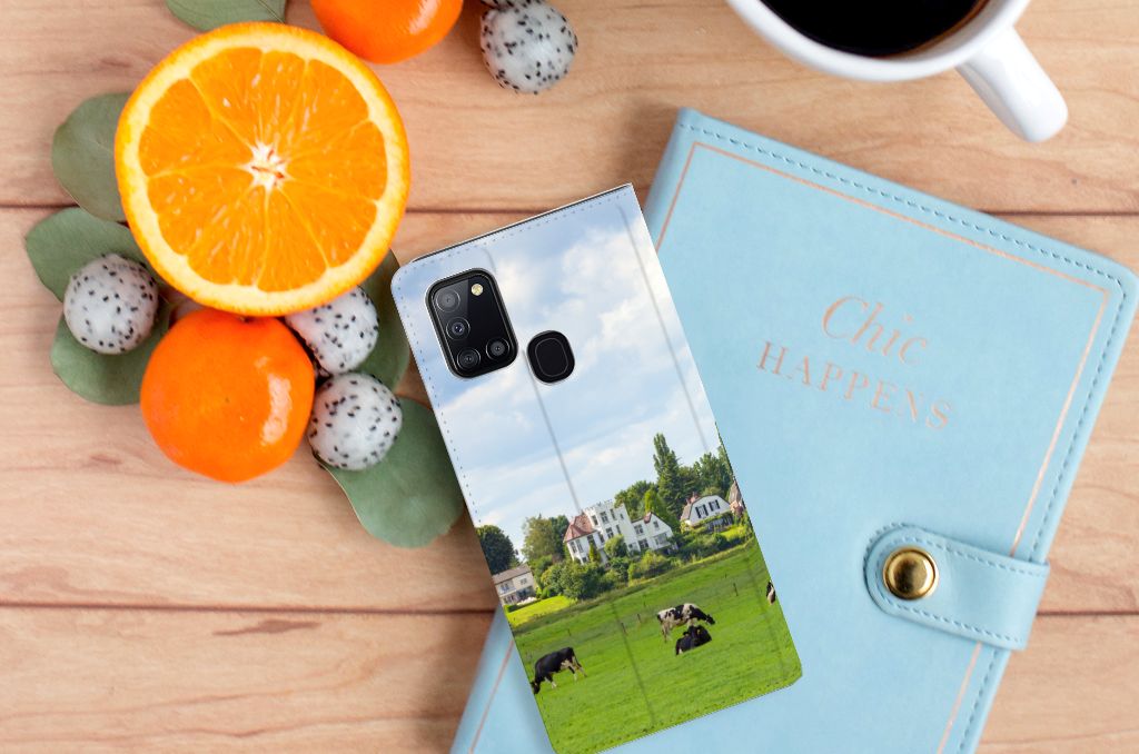 Samsung Galaxy A21s Hoesje maken Koeien