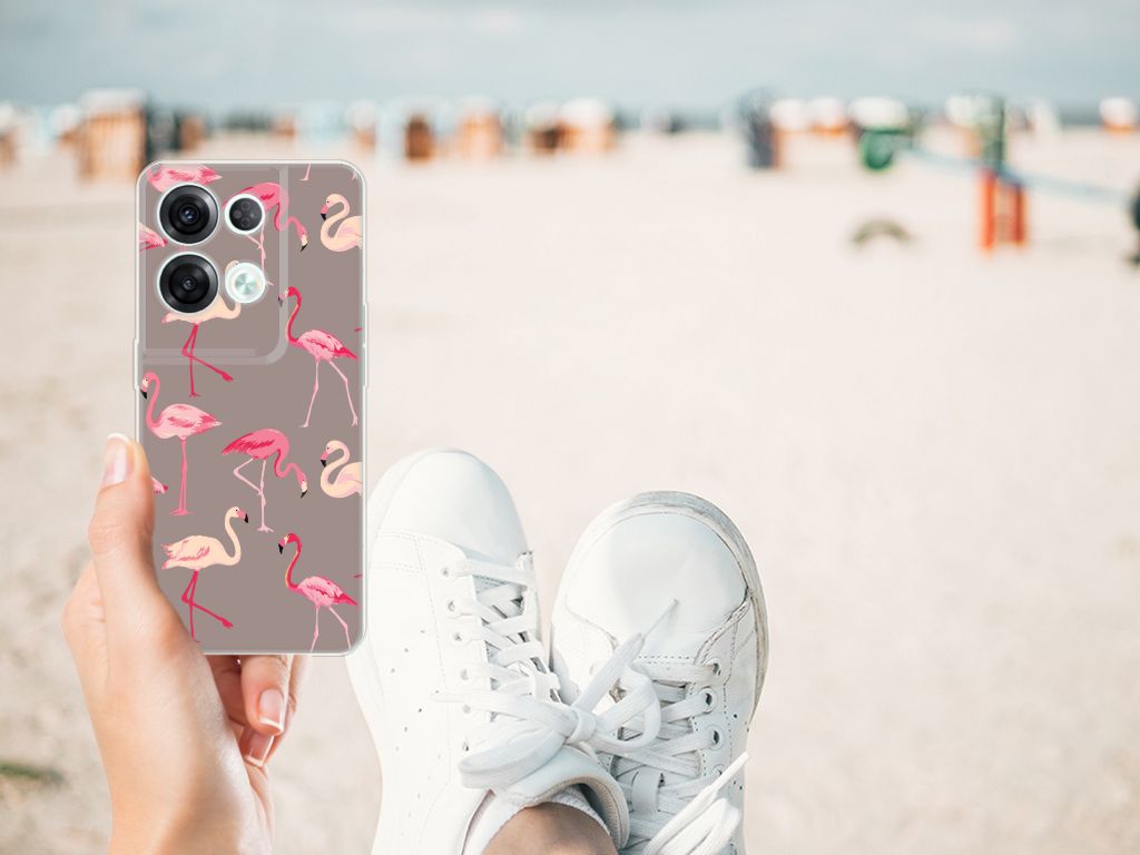 OPPO Reno8 Pro TPU Hoesje Flamingo B2C Telecom