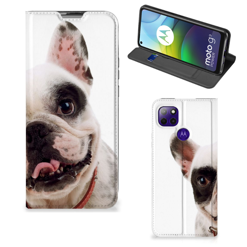 Motorola Moto G9 Power Hoesje maken Franse Bulldog - B2C Telecom