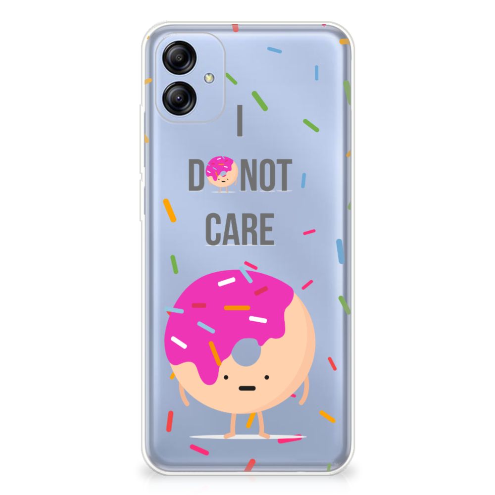Samsung Galaxy A04e Siliconen Case Donut Roze