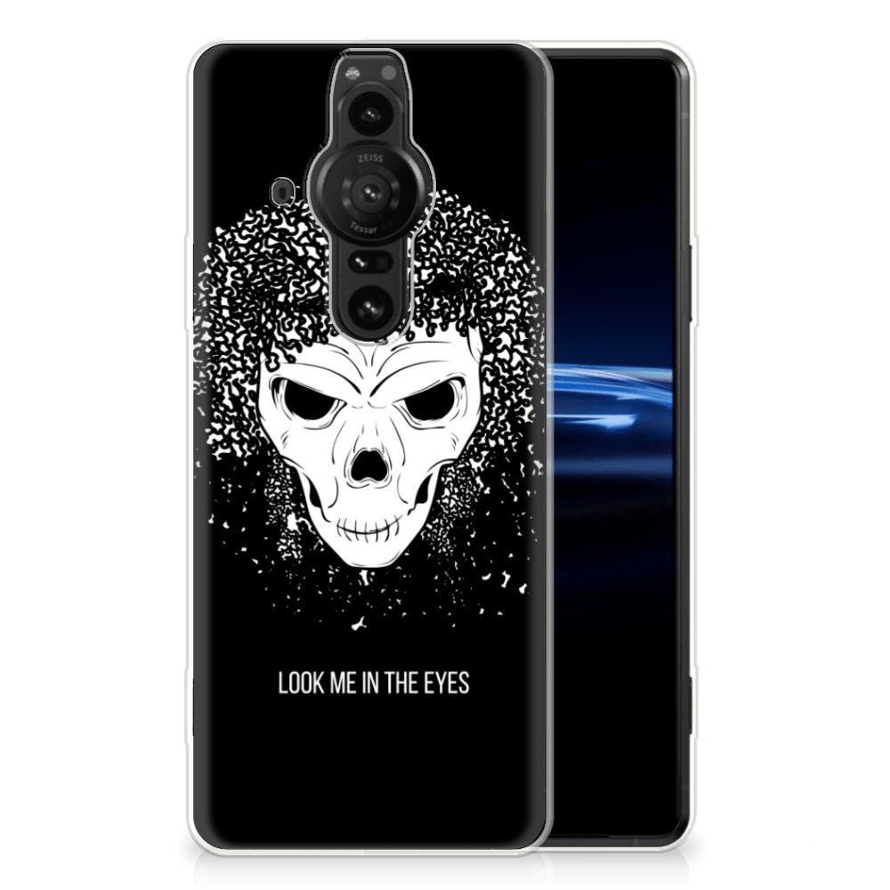 Silicone Back Case Sony Xperia Pro-I Skull Hair