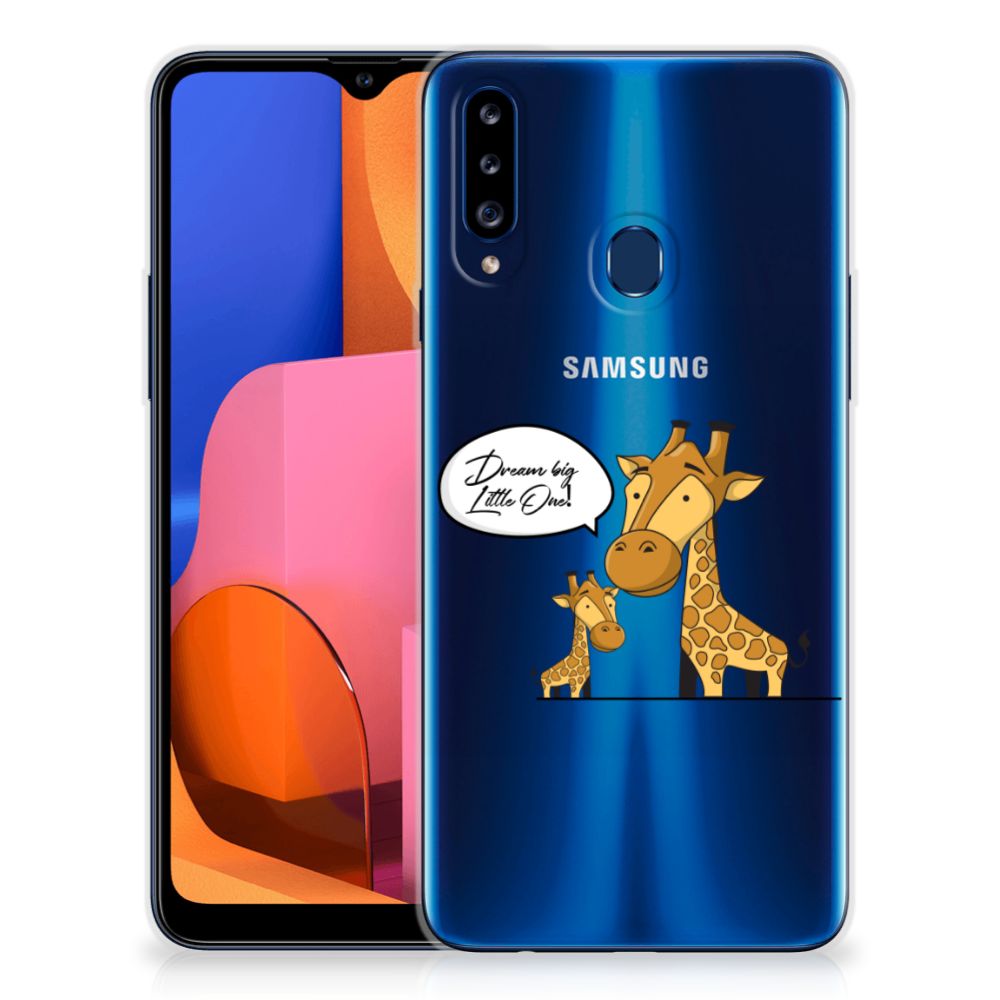 Samsung Galaxy A20s Telefoonhoesje met Naam Giraffe B2C Telecom