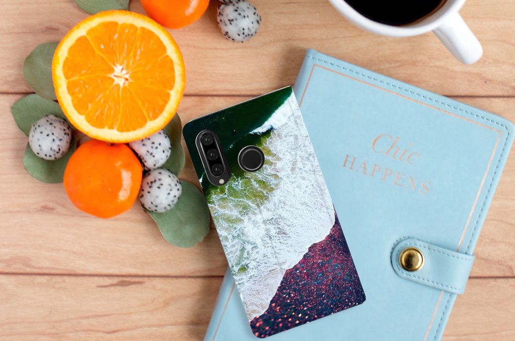 Huawei P30 Lite New Edition Stand Case Sea in Space