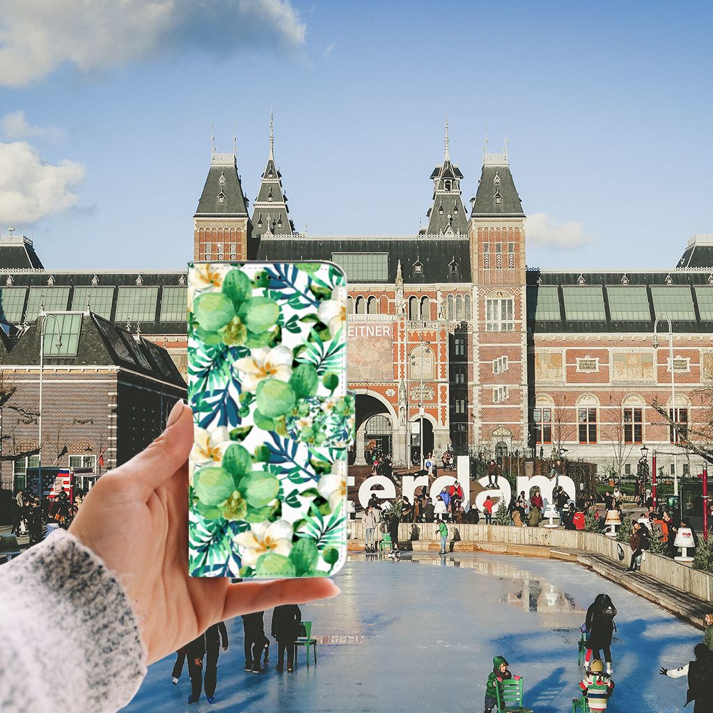 Apple iPhone 11 Pro Max Hoesje Orchidee Groen