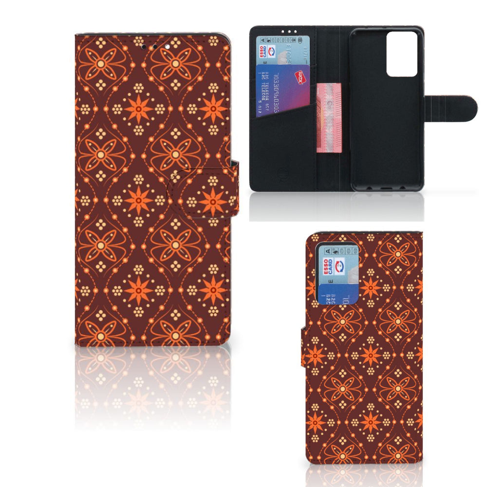 Xiaomi Redmi Note 10 Pro Telefoon Hoesje Batik Brown