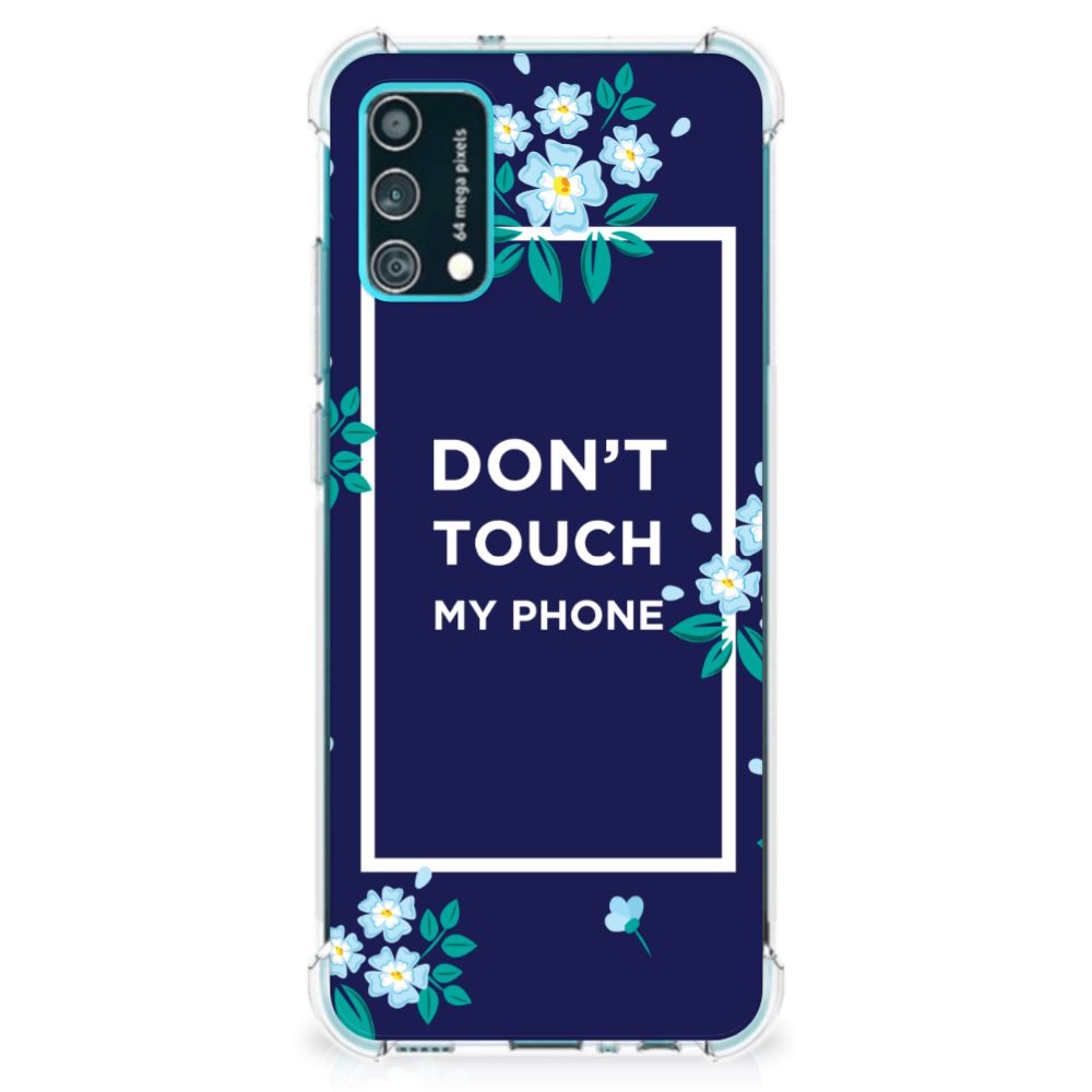 Samsung Galaxy M02s | A02s Anti Shock Case Flowers Blue DTMP