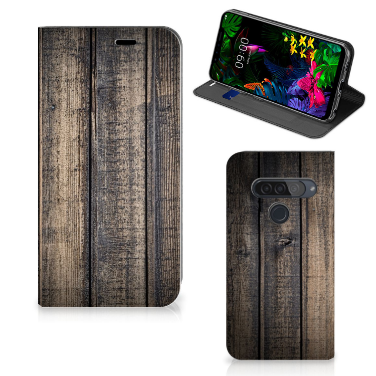 LG G8s Thinq Book Wallet Case Steigerhout - B2C Telecom