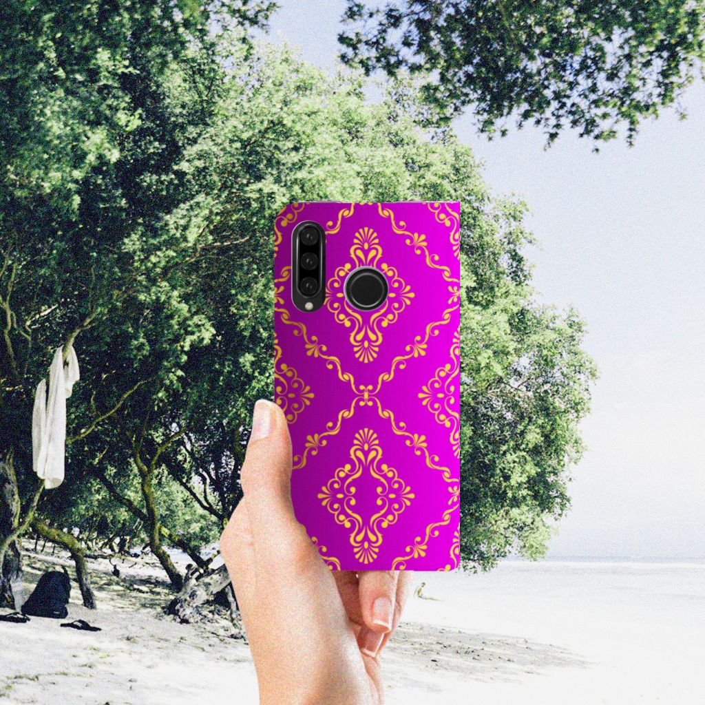 Telefoon Hoesje Huawei P30 Lite New Edition Barok Roze