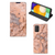 Samsung Galaxy A03s Standcase Marmer Oranje - B2C Telecom