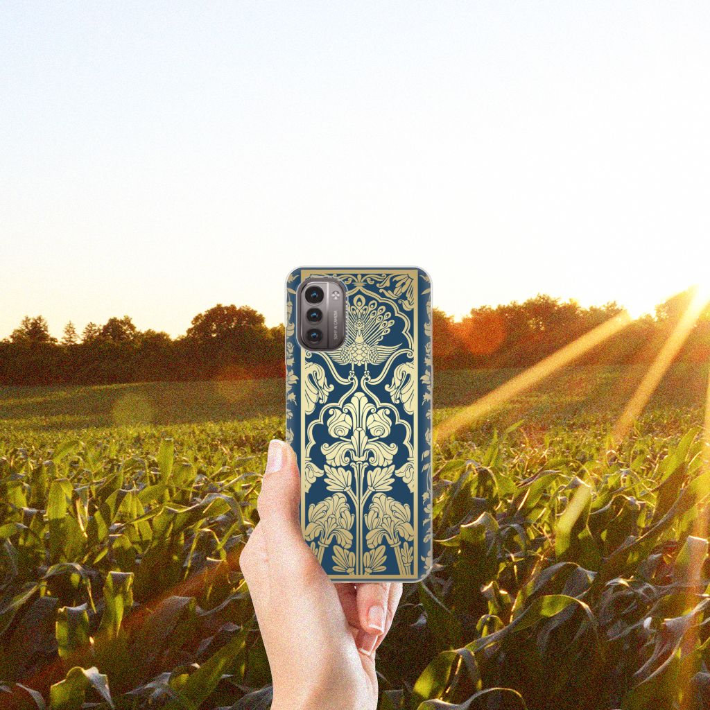 Nokia G21 | G11 TPU Case Beige Flowers B2C Telecom
