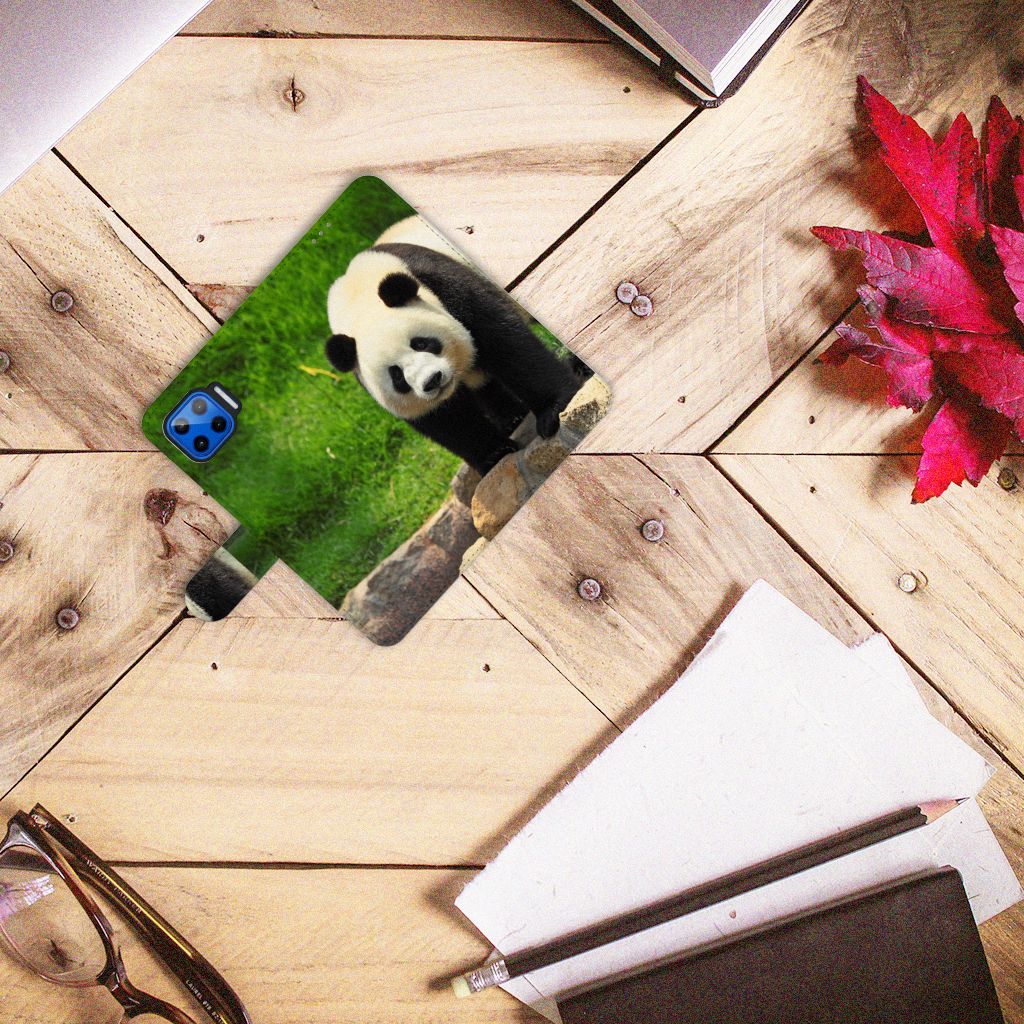 Motorola Moto G 5G Plus Telefoonhoesje met Pasjes Panda