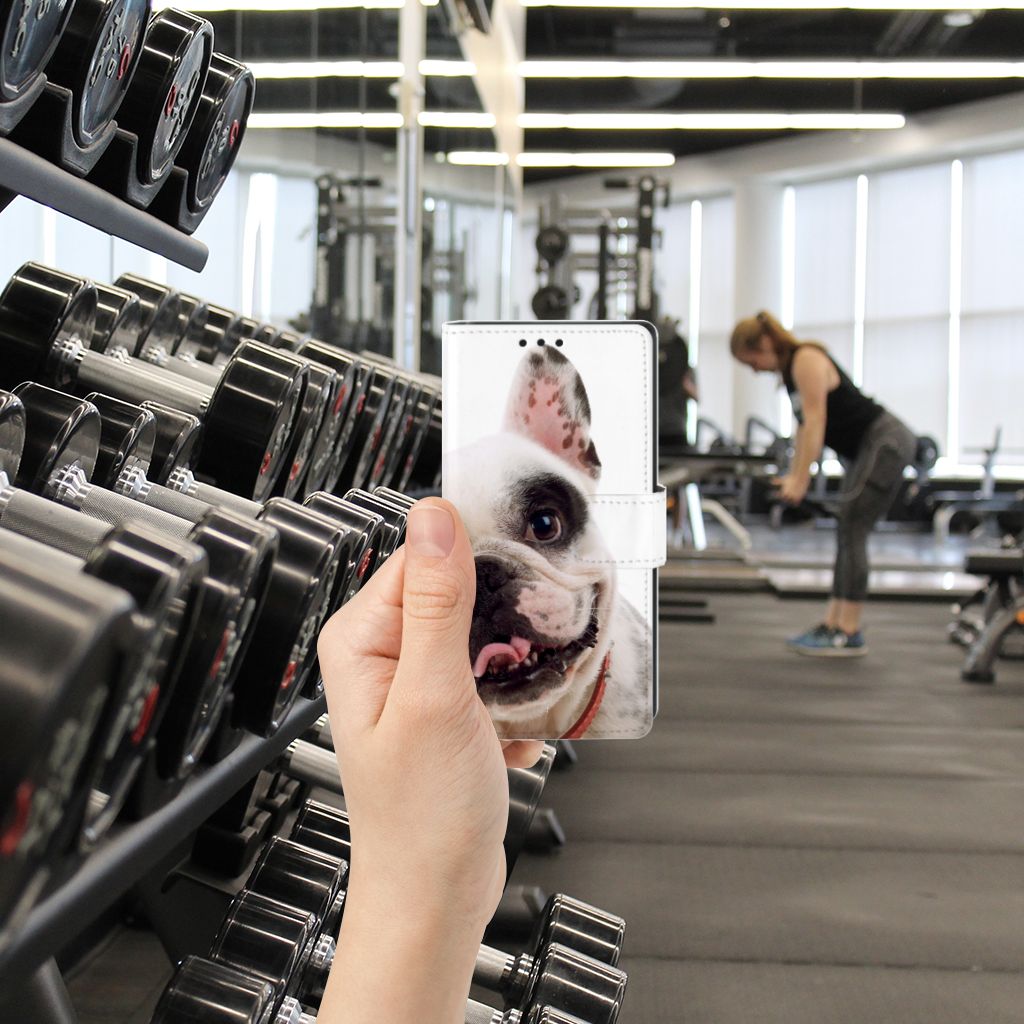 Sony Xperia XA1 Telefoonhoesje met Pasjes Franse Bulldog