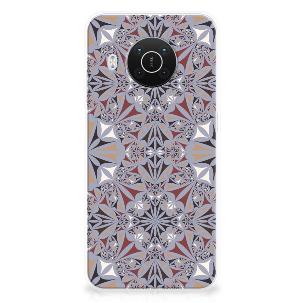 Nokia X10 | X20 TPU Siliconen Hoesje Flower Tiles