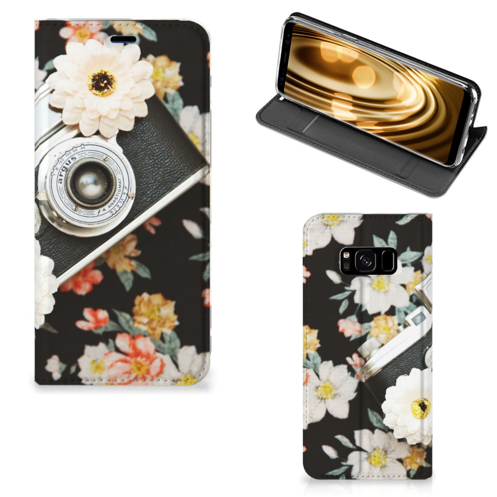 Samsung Galaxy S8 Stand Case Vintage Camera